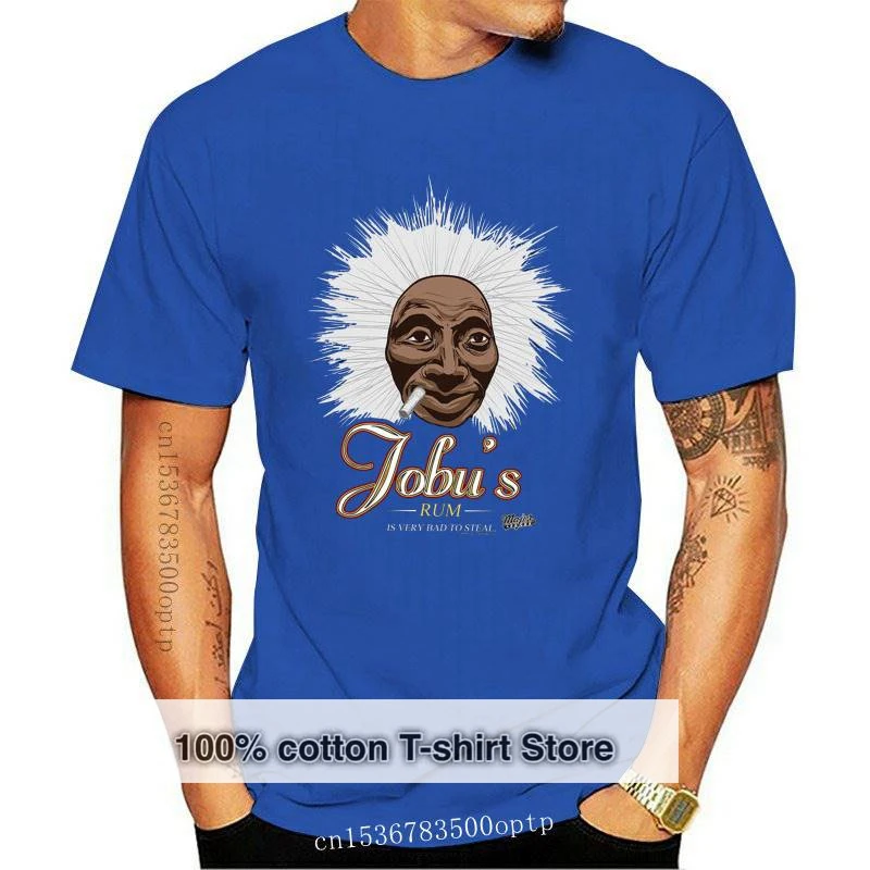 

New Major League Sports Comedy Baseball Movie Jobu's Rum Black Adult T-Shirt Tee