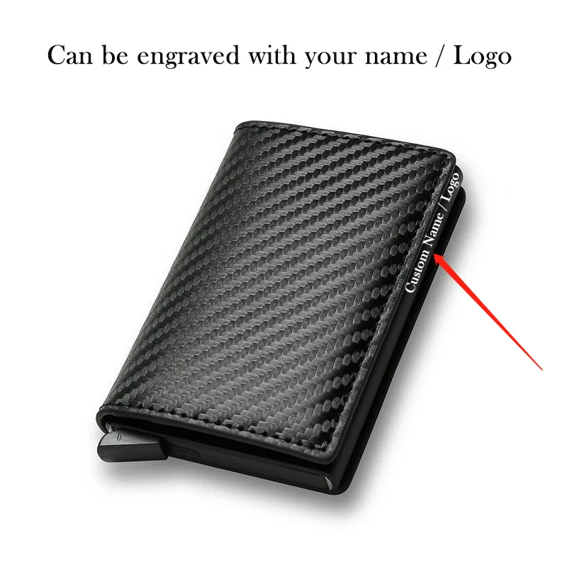 Personalized Wallets Men High Quality PU Leather For Him Engraved Wallets Men Short Purse Custom Name Wallet Card Holder Wallets