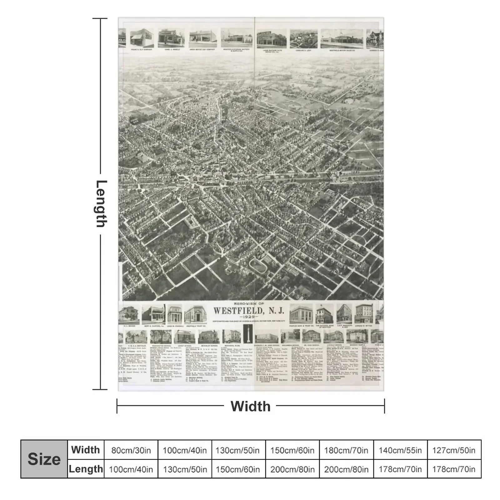 Westfield Нью-Джерси (1929) Плед Лохматые Мягкие теплые зимние одеяла