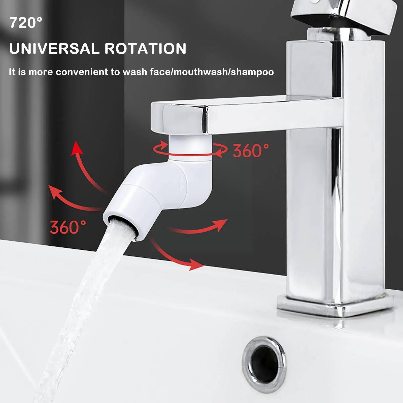 

Water Tap Nozzle Extender Adapter Rotatable Anti-splash Mixer Aerator For Kitchen Bathroom Sink Water Filter Faucet Attachm A7C7