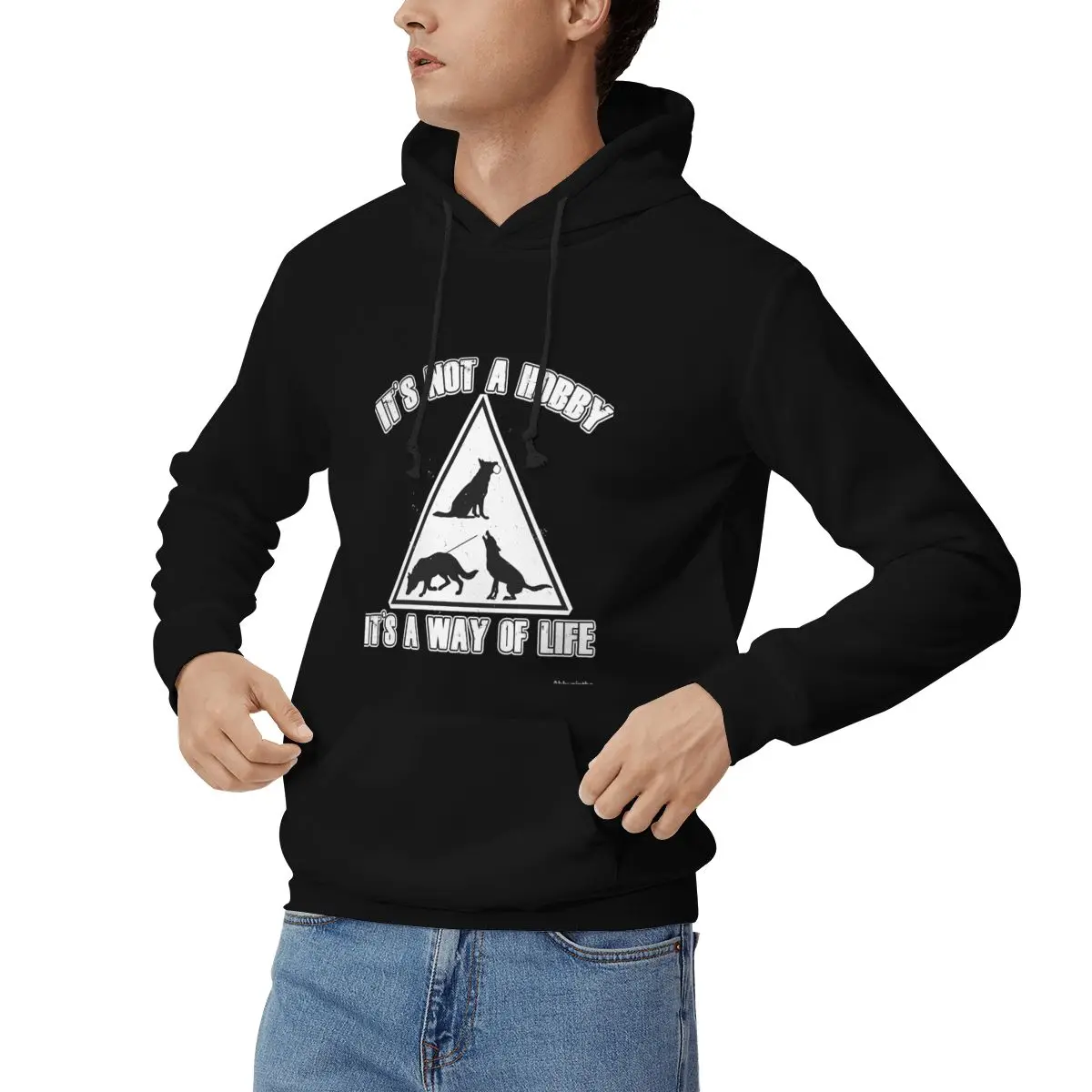 IPO для черного фона толстовки аниме негабаритные с капюшоном женские