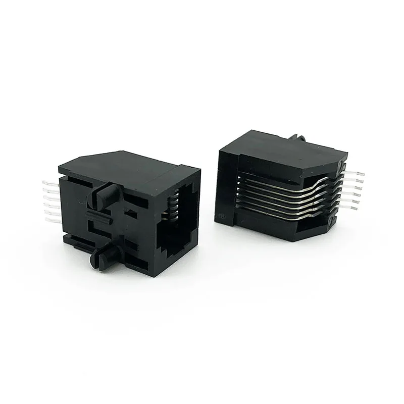 12 шт. разъем RJ12 SMT прямоугольный гнездо RJ25 6P6C модульная вилка 5722 коммуникационная