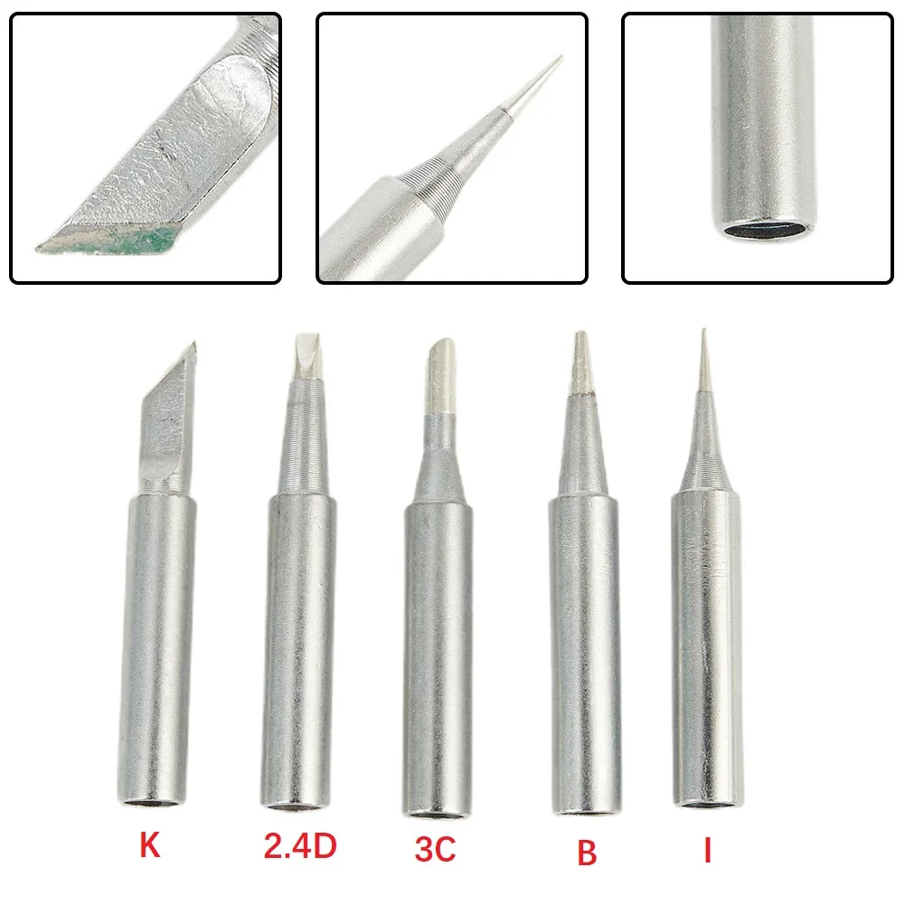 

Welding Lead-free Pure Copper Soldering Iron Tips Welding Solder Tools 5pcs/set Garden Tools Power Tools Soldering Tools