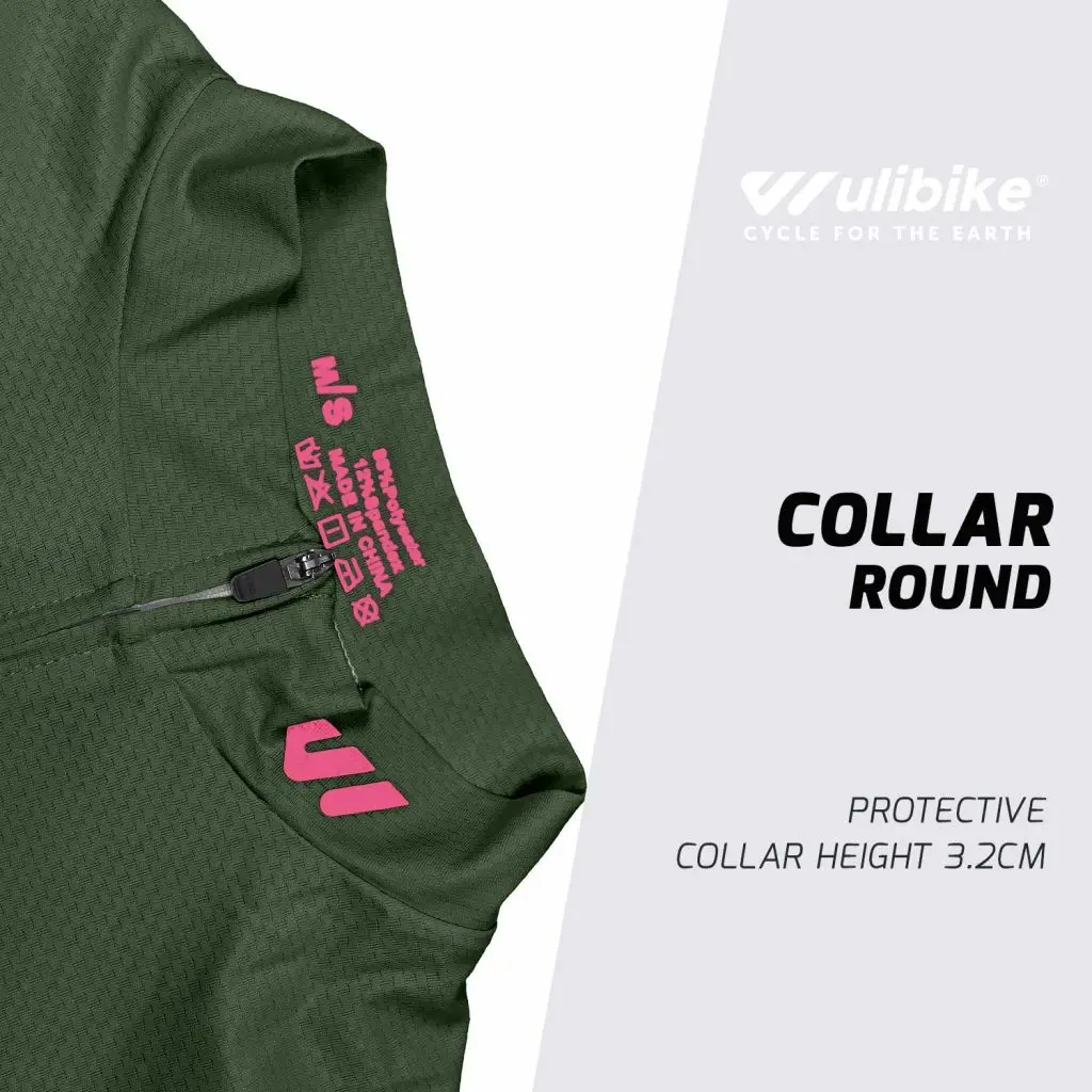 Wulibike Мужской велосипедный трикотаж с длинным рукавом для шоссейного велоспорта