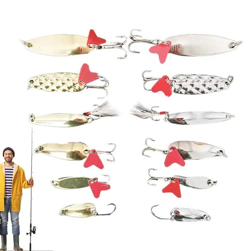 

Fishing Spoon Metal Fishing Lure Kit Fishing Lures Spoon Bait Metal Lure Kit Hard Bait Metal Spoon Lures Spoons For Huge