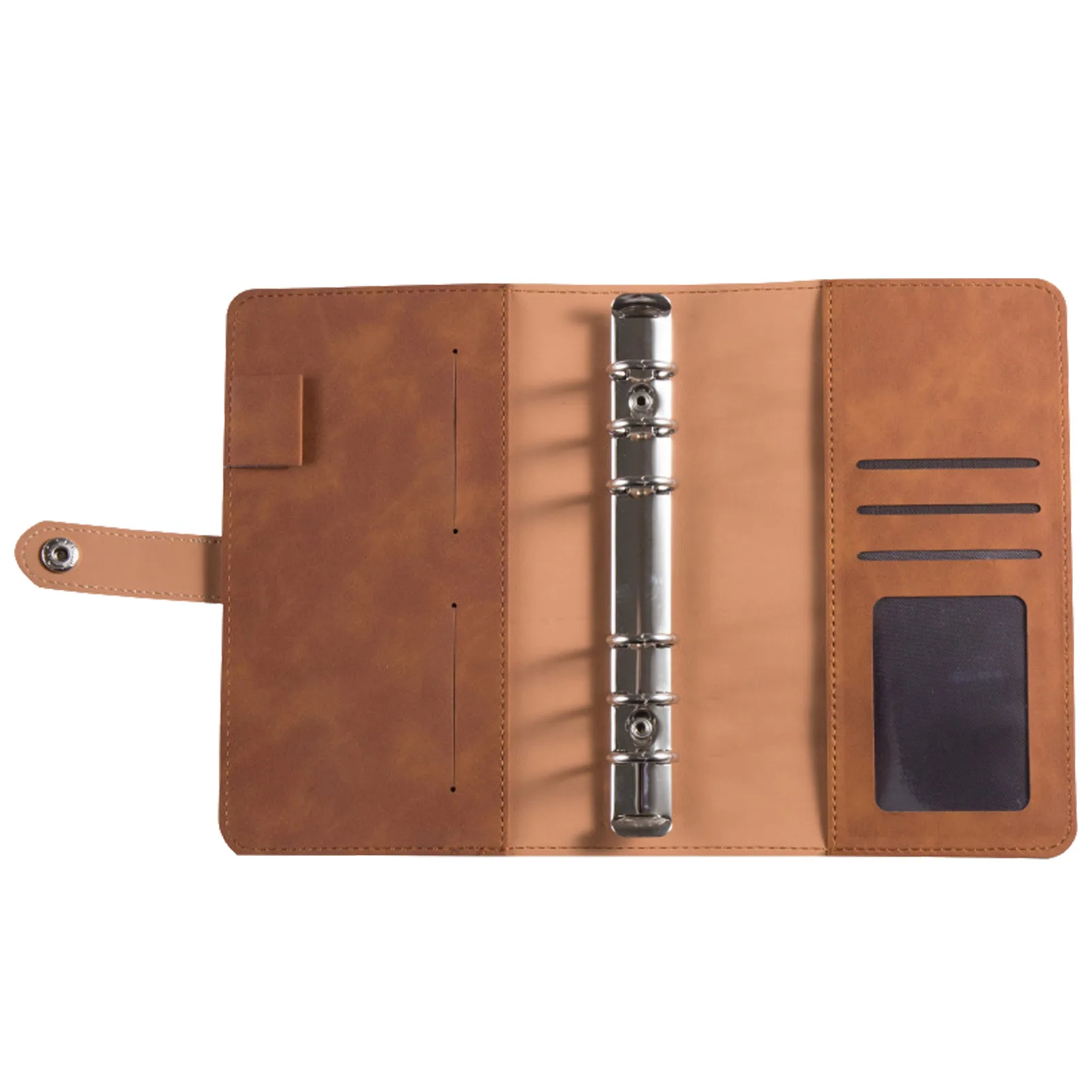 

A6 Binder Budget PU Leather Planner Pockets Expense Budget Sheets Notebook Cash Envelope Organizer System With Clear Zipper