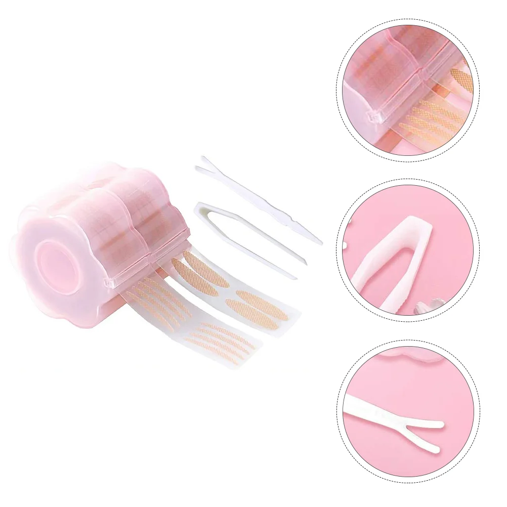 

1 Set of Double Sides Tape Invisible Eye Tape No Trace Makeup Supplies (Pink)