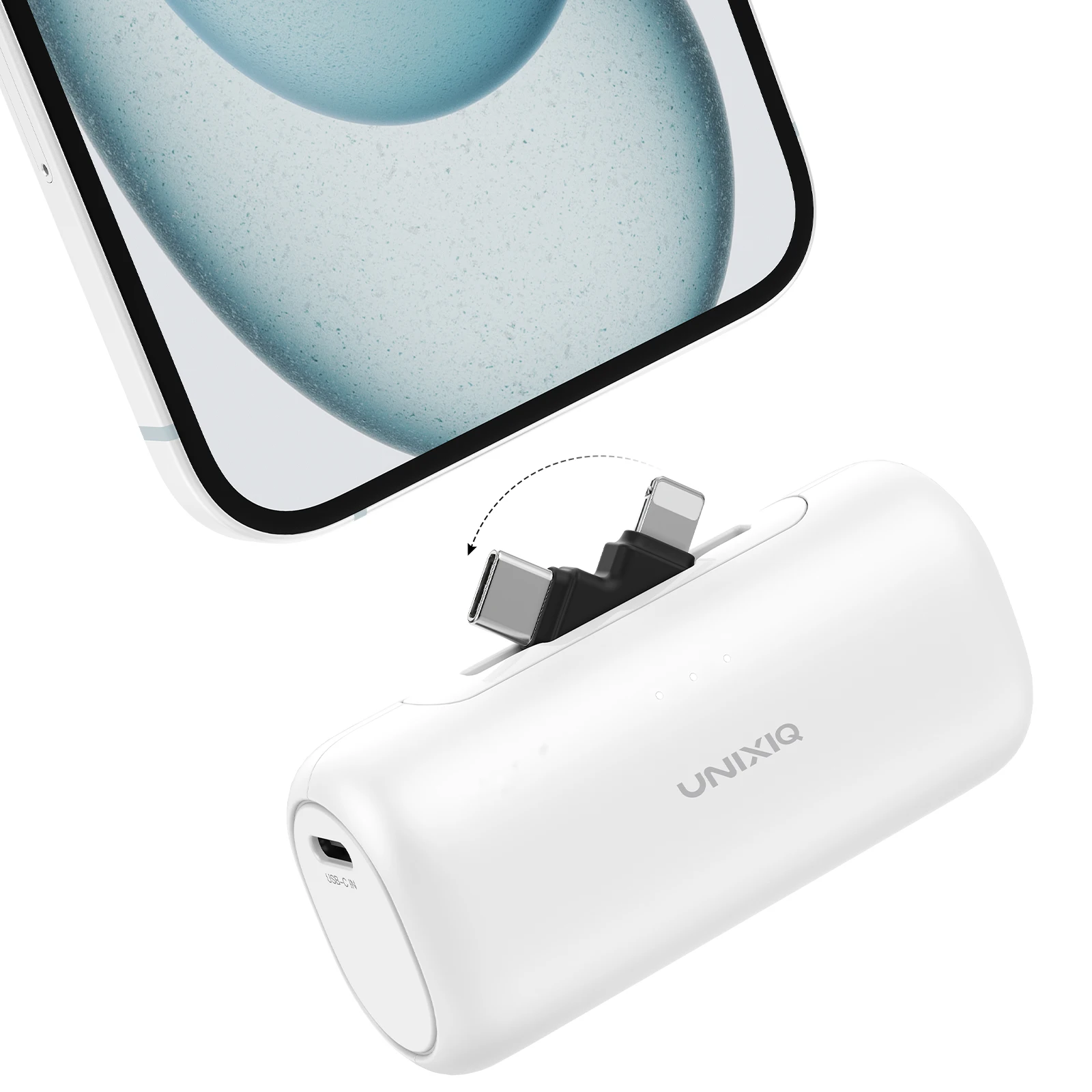 iWalk 5000 мАч Lightning и Type-C Capsule Power Bank Портативная батарея Быстрая зарядка Внешняя Банк