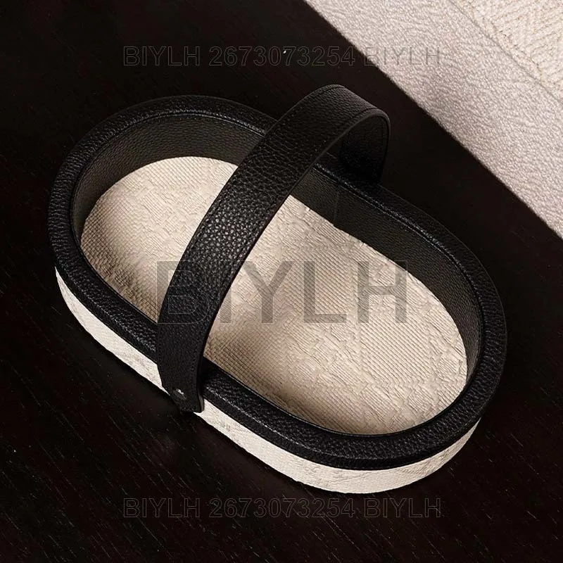 Кожаный лоток для хранения в стиле ретро ящик украшений дома с ручкой бытовой