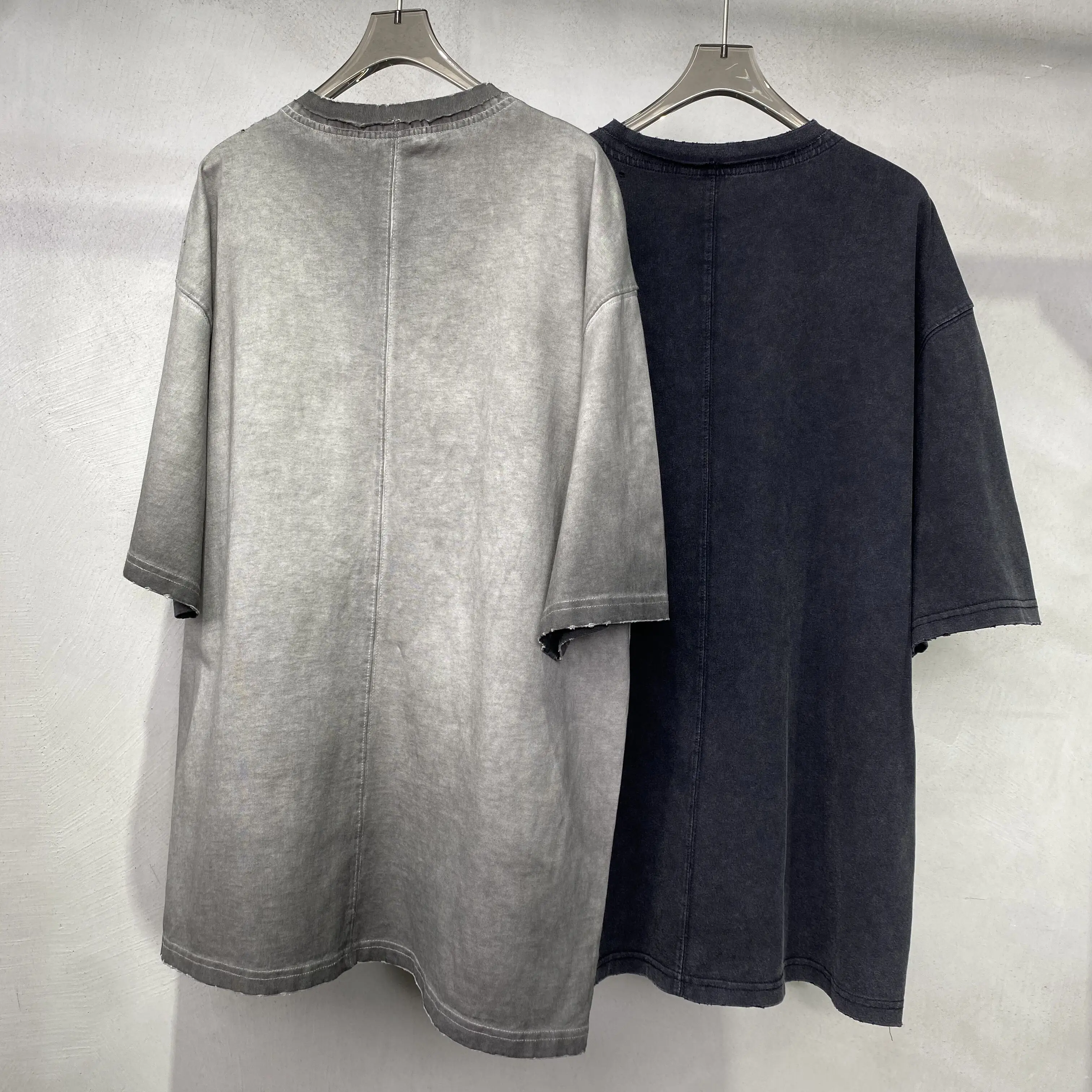 Винтажная рубашка с отверстиями для обратной жарки