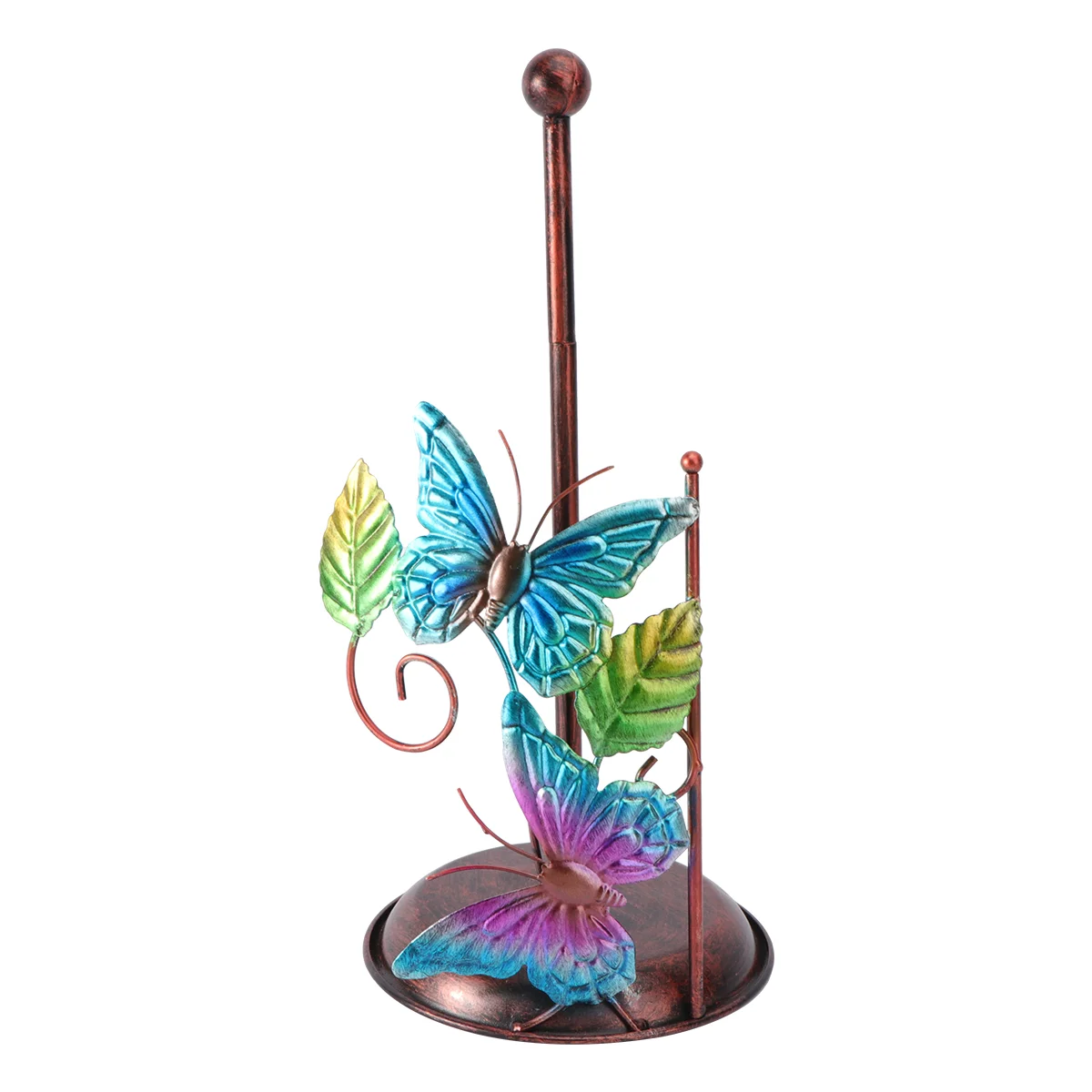 

Paper Holder Towel Roll Rack Stand Toilet Tissue Kitchen Dispenser Standing Napkin Organizerfarmhouse Animal Countertop Desktop