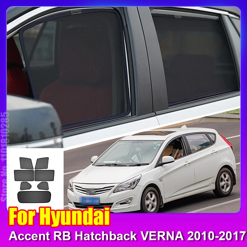 Магнитный солнцезащитный козырек для Hyundai Accent Hatchback VERNA 2010-2017