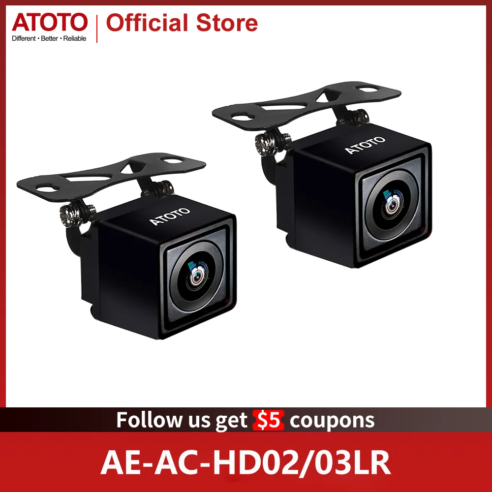 

ATOTO Car Camera Rear HD 720P Live Rear-view 180° Wide-Angle Surround-View Parking Night Vision Waterproof Car Rearview Camera