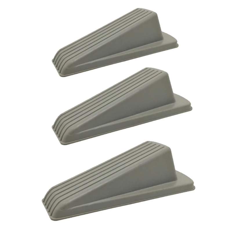 

Rubber Door Stoppers Door Stop Wedge Large Heavy Duty Flexible Door Holder 3 Pack Non Marking Anti Slip Jam 4 Colors 40JA