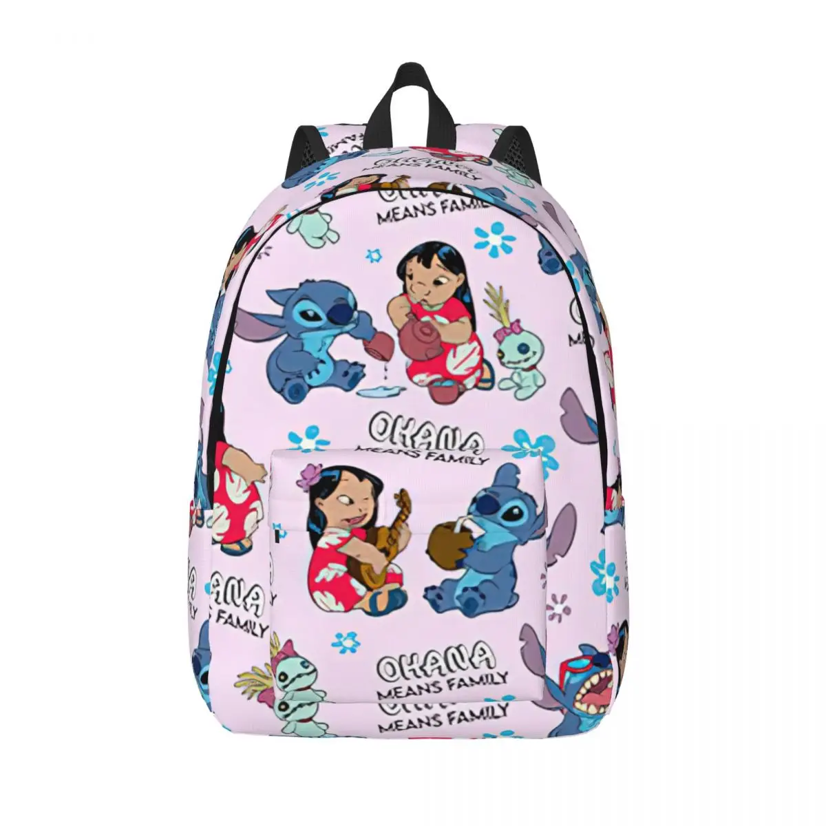 

Disney Lilo & Stitch Backpack for Boy Girl Kids Student School Bookbag Ohana Means Family Daypack Kindergarten Primary Bag
