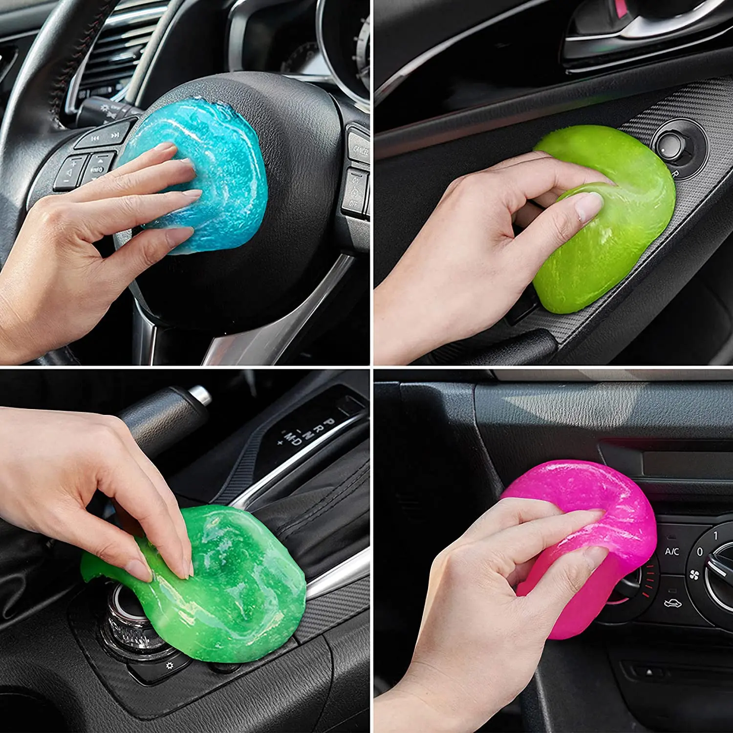 

Car Cleaning Gel Universal Auto Detail Tool Car Interior Cleaning Mud Mud for Tablet Laptop Keyboard Vents Car Cleaning 160g