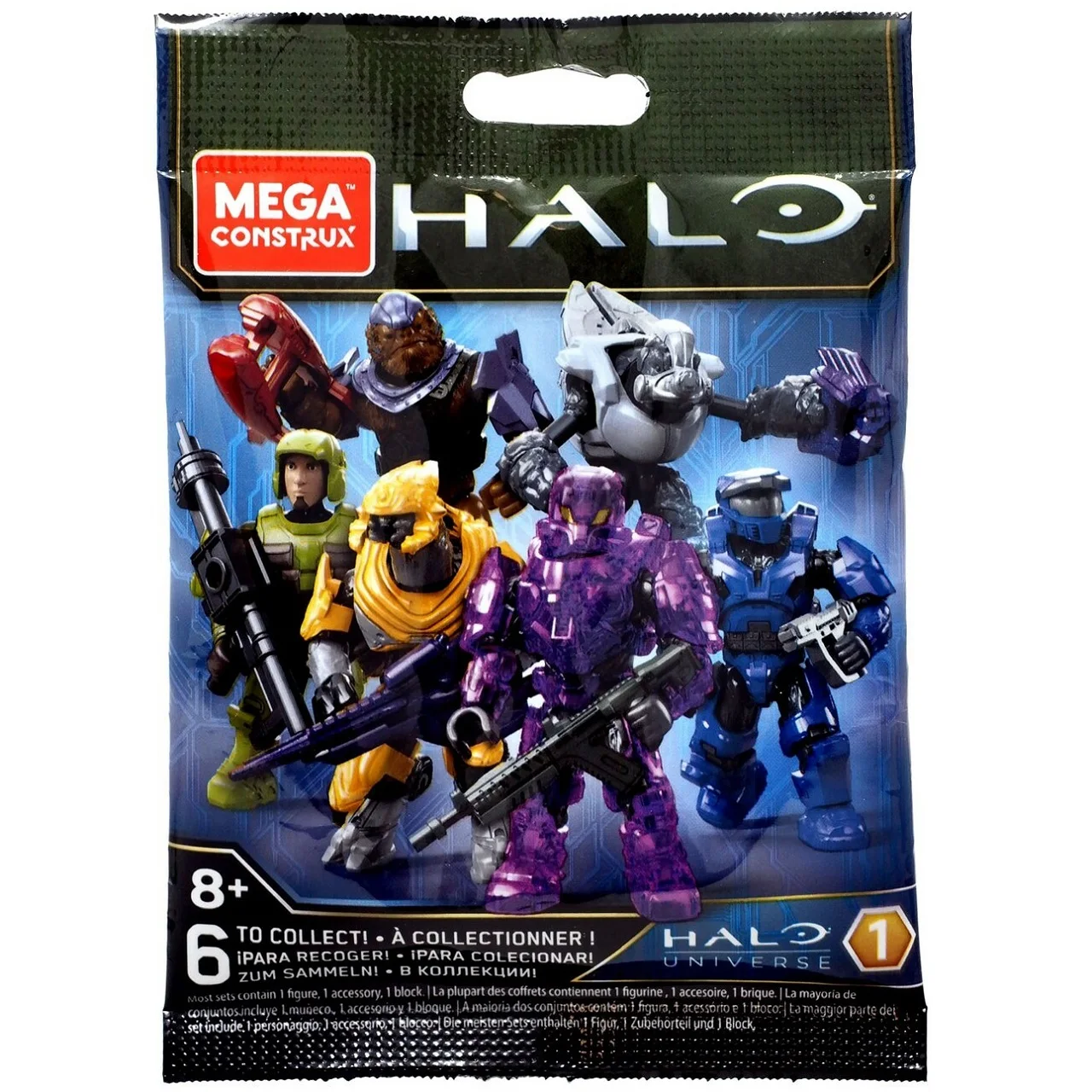 

Фигурки героев мультфильма Mega Bloks Halo Universe Ghost Face Beast Blue Purple Spartan Marine Elite Gollum