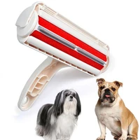 2 way pet hair lint remover removes hairs brushes cat dogs carpet cleaning fluff roller sticking pluizen clothes for clothing