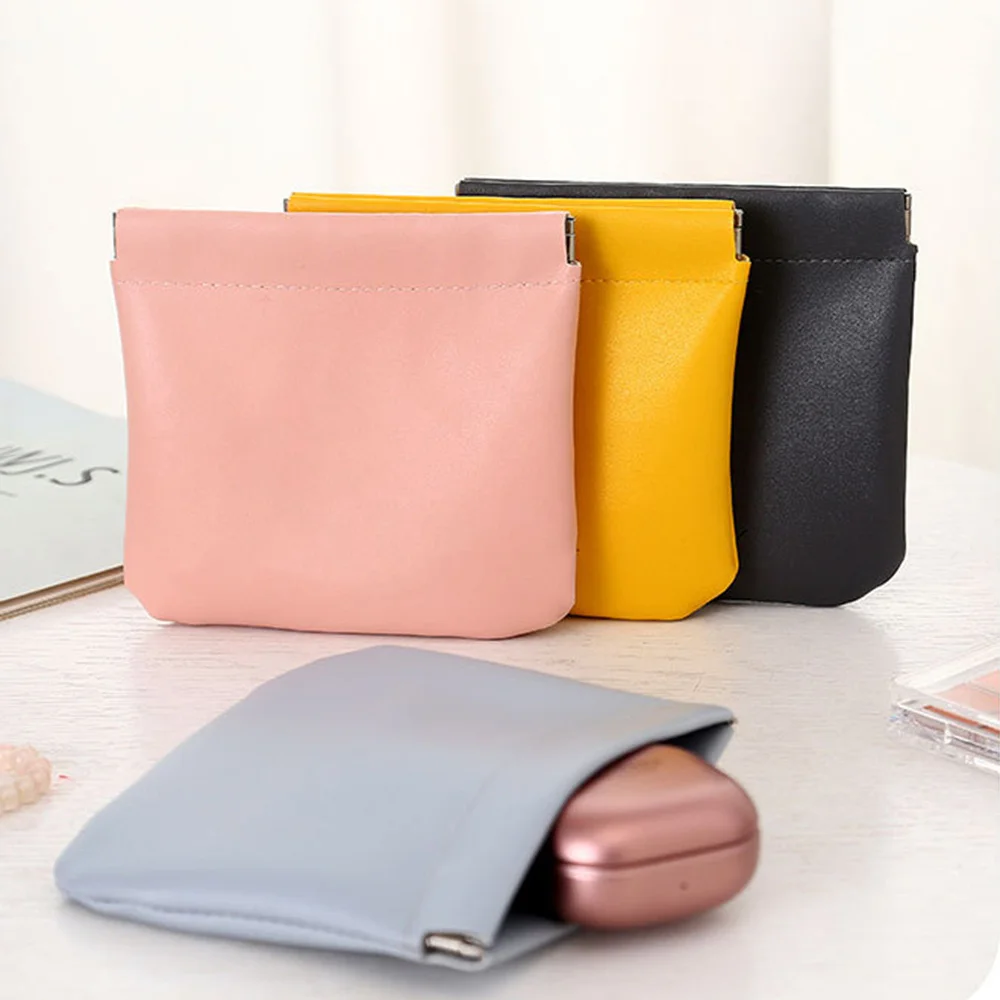 

Small Bag Ins Cosmetic Bag Mini Change Coin Storage Bag Pouch Portable Earphone Protective Cover Top Quality Leather Package Bag