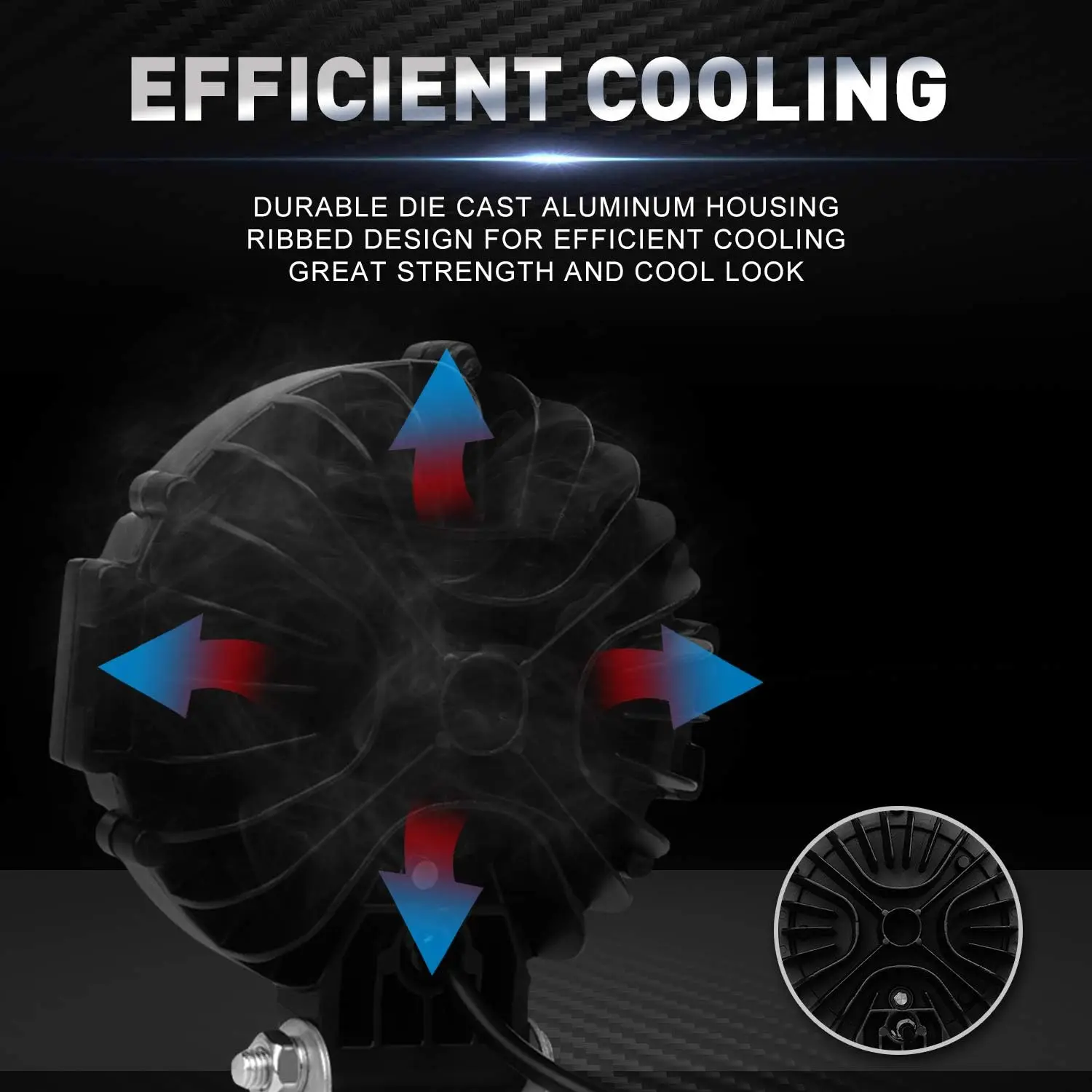 7-дюймовые светодиодные стручки точечный луч водонепроницаемые рабочие