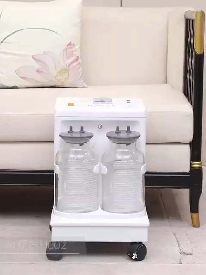 

Wholesale portable surgical aspirator medical use movable electric suction apparatus two bottles jar