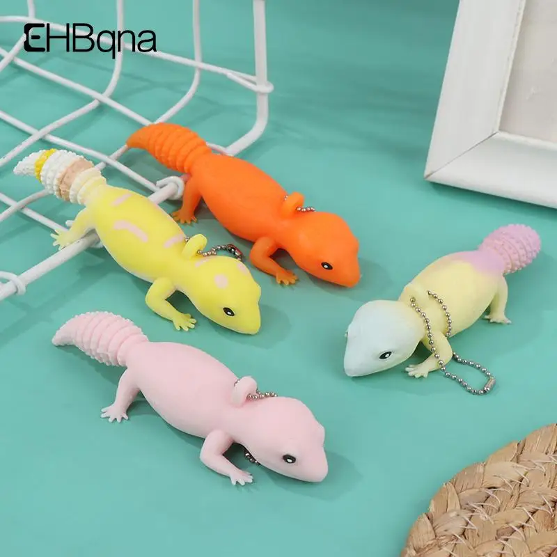 

Newest Cartoon Soft Lizard Antistress Kids Toys For Girls Stress Toy Colorful Funny Squeeze Novelty Gag Gifts Squishy Keychain