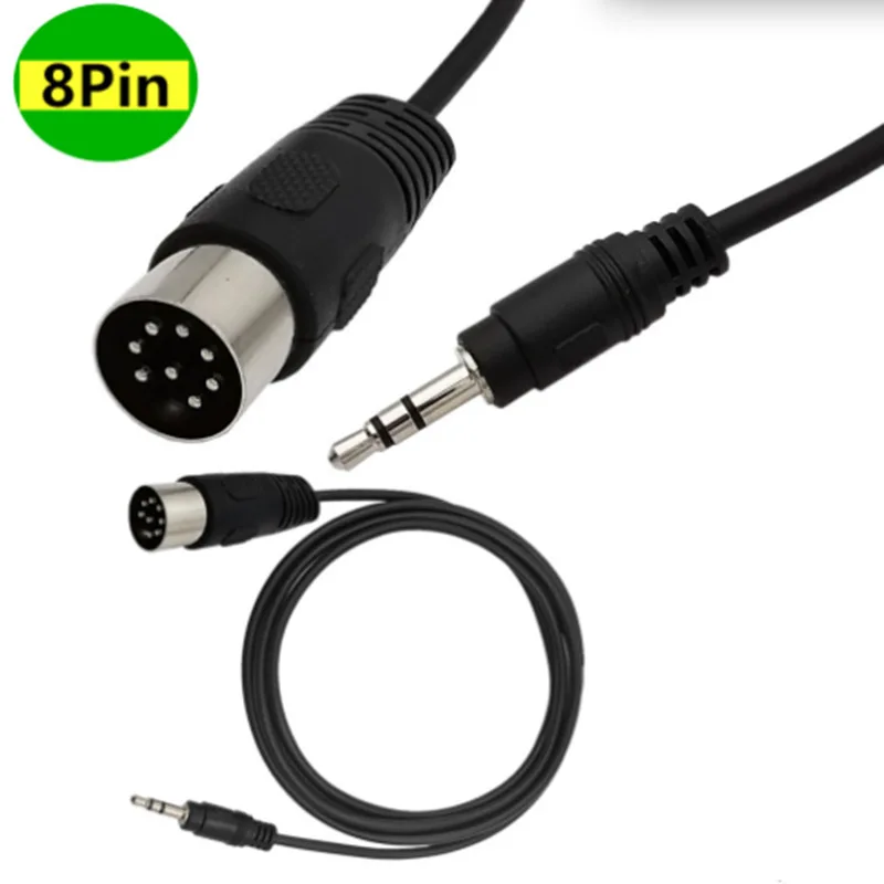 

3.5 audio plug to MIDI 8-core musical instrument transfer wiring computer audio output MIDI8-core DIN8P