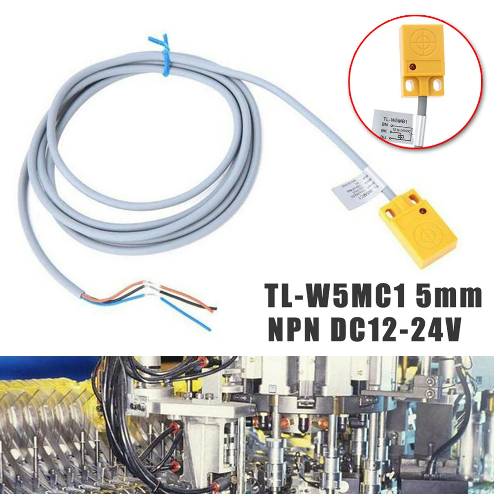 Практичный бесконтактный переключатель TL-W5MC1 DC12-24V Induktiver Proximity NPN 3-проводной