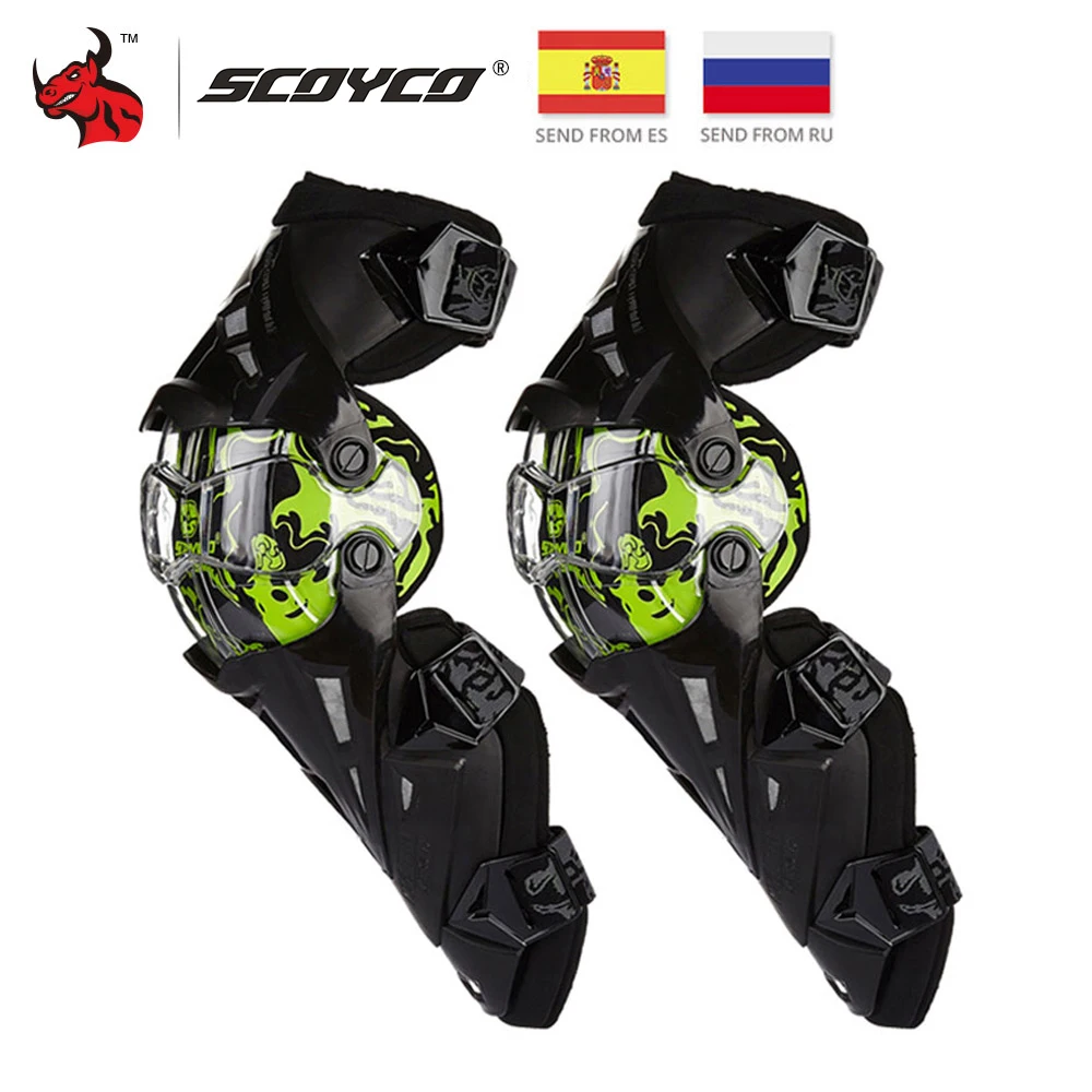 

SCOYCO Motorcycle Knee Pad CE Motocross Knee Guards Motorcycle Protection Knee Motor-Racing Guards Safety Gears Race Brace Pink