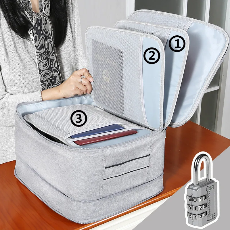 Multi-purpose Briefcase Women Weekend Travel Necessary High Capacity Document Handbag Material Storage Bag Accessories Supplies