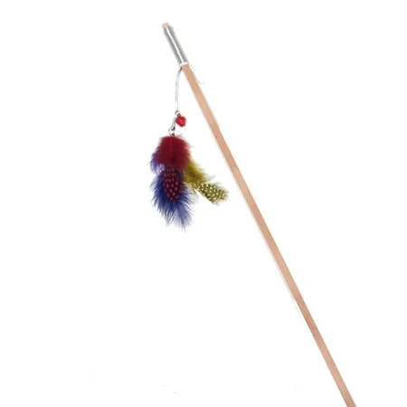 

Petviya Wood Handle 3 Color Furry Cat Groundbait Toy 50 Cm - No 461730553
