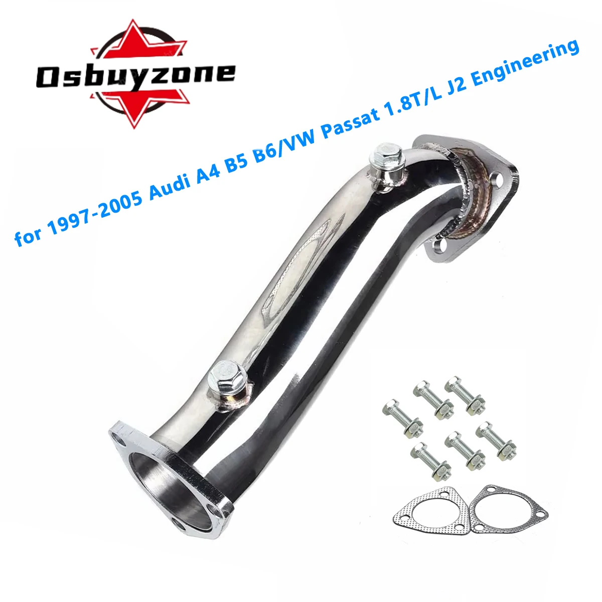 

Даунпайп выхлопной трубы для Audi A4 B5 B6/VW Passat 1.8T/L J2 Engineering 1997-2005 гг.
