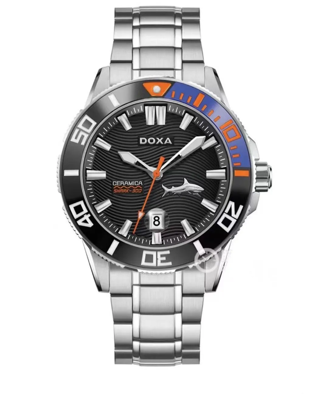 DOXA Watch Big Shark Top Brand Exquisite 316L Stainless Steel Men's Watch Luminous Automatic Date 30m Waterproof Quartz Watch