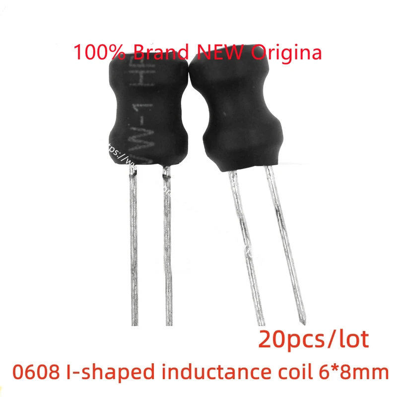 20 шт./лот 0608 I-образная индукция 6*8 мм 68/100/150/220/330/470 мкГн силовой индуктор
