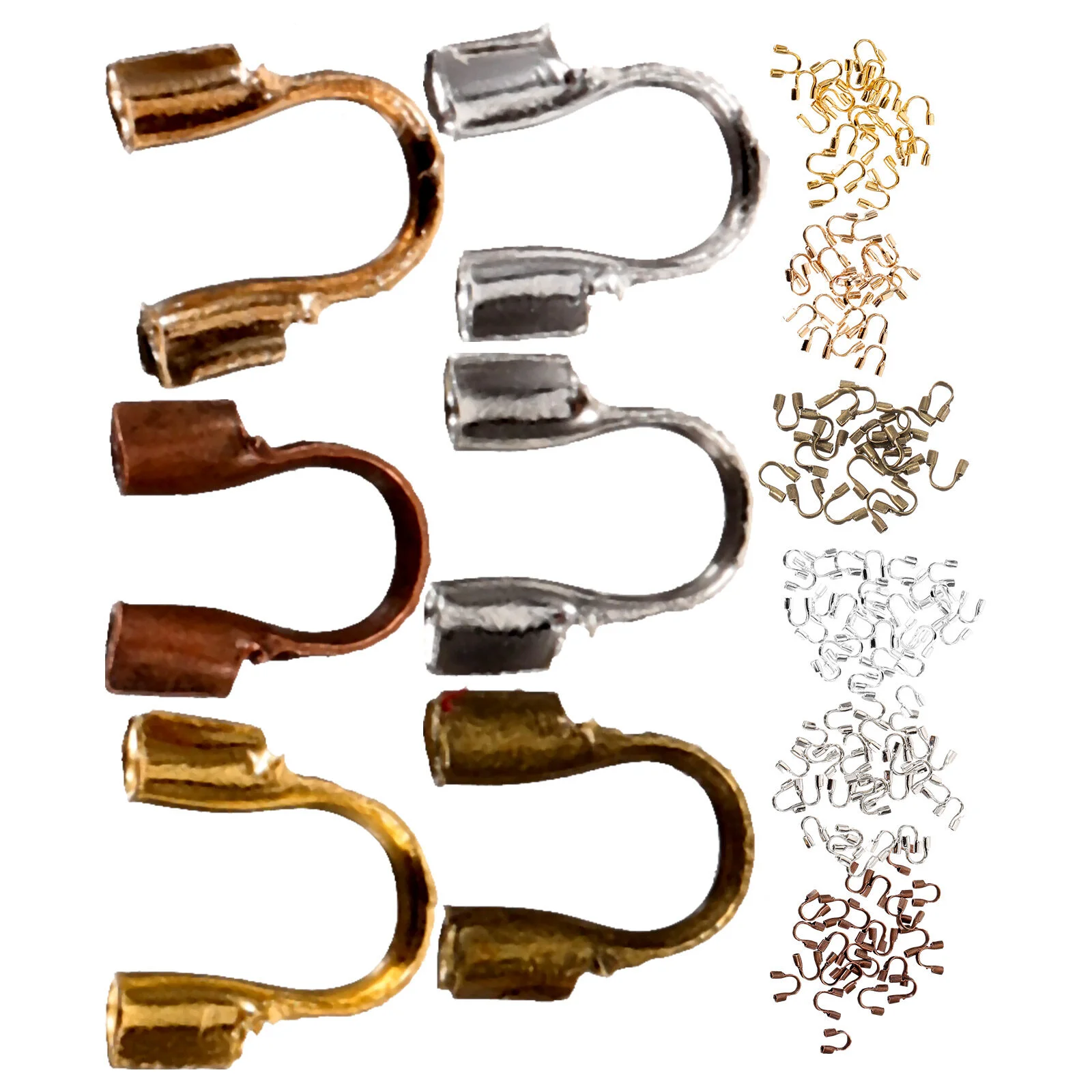 

600 Pcs Jewels Crafts Crimp Beads Jewelry Making DIY Bracelet Press Earring Metal Covers
