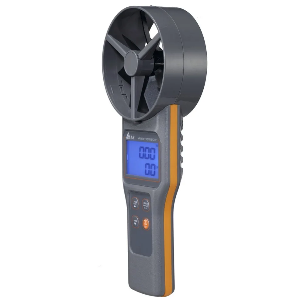 AZ8919 Цифровой анемометр Цена с температурой и влажностью CO2 Детектор качества
