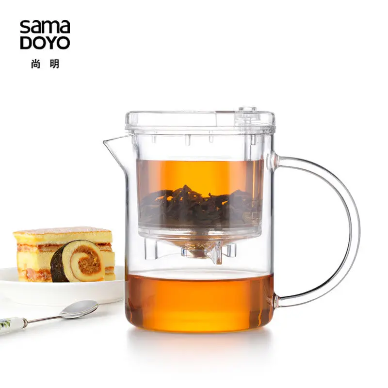 

[GRANDNESS] Sama DOYO SAMA EC-21 High Grade Kung Fu Teapot & Mug 350ml SAMA Teapot Samadoyo Tea Pot Heat Resistant Glass Teapot