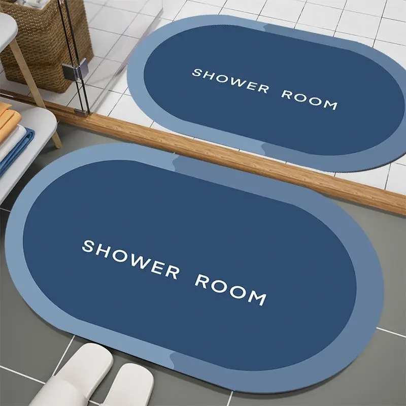

Super Absorbent Bath Mat Decoration Home Bathroom Rug Non-slip Living Room Bedroom Entrance Doormat Household Toilet Floor Mats