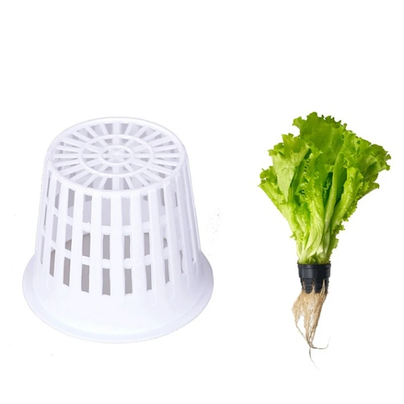 

10Pcs Soilless Cultivation Planting Basket Hydroponic Planting Basket Vegetable Seedling Root Control PP Basket