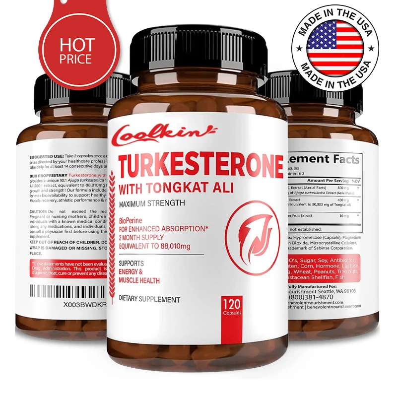 

Turkish Ketone Supplement 8,000 Mg + Tongkat Ali 80,000 Mg + Alkaloids, Supports Strength, Muscle Health, Non-GMO, 120 Capsules