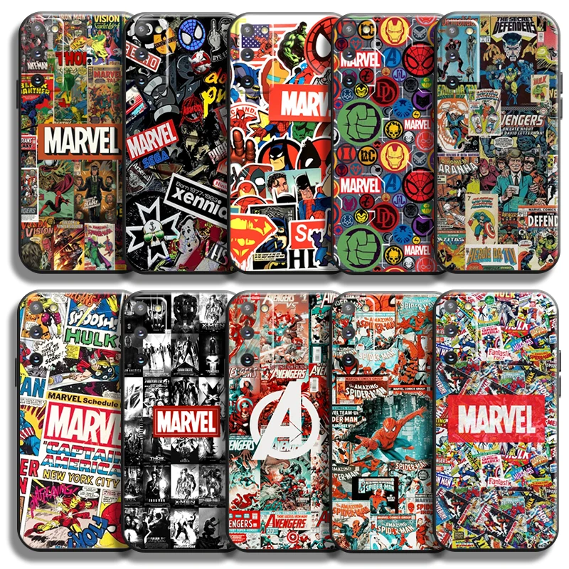 

Marvel Comics Logo For Samsung Galaxy S21 S20 Plus Ultra Samsung S21 S20 FE 5G Phone Case Silicone Cover Carcasa Liquid Silicon