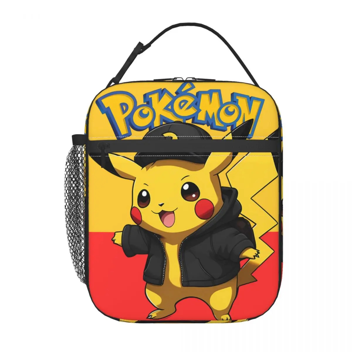 Пикачу с наклейками сумка для ланча карман монстр студенческий портативный