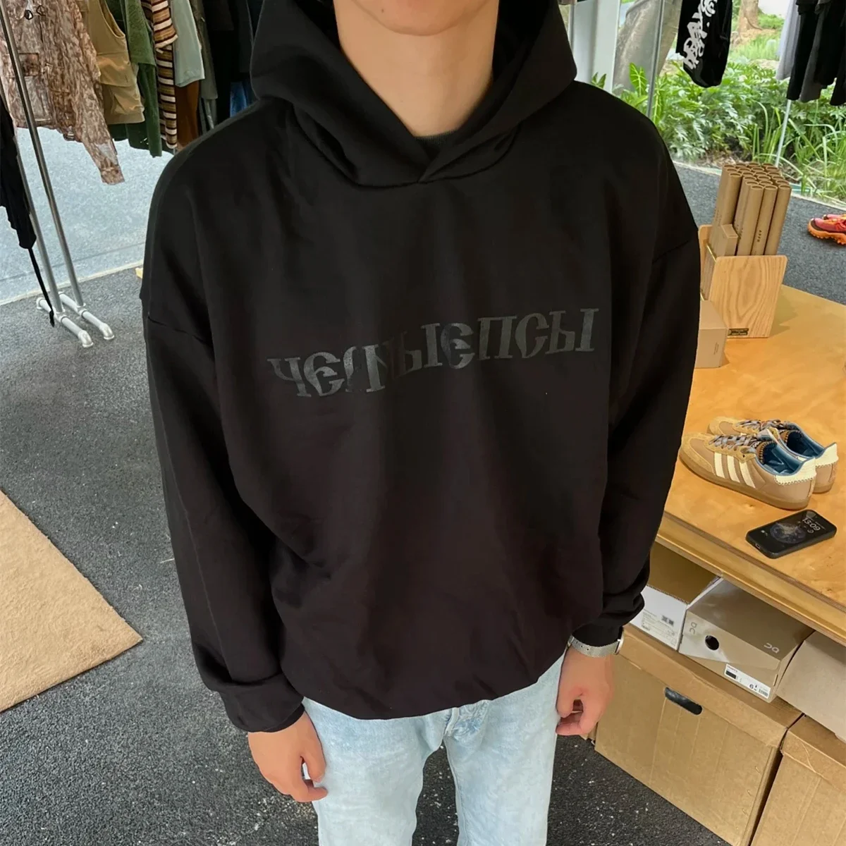 Худи из хлопка и флиса Yao888 Kanye DONDA