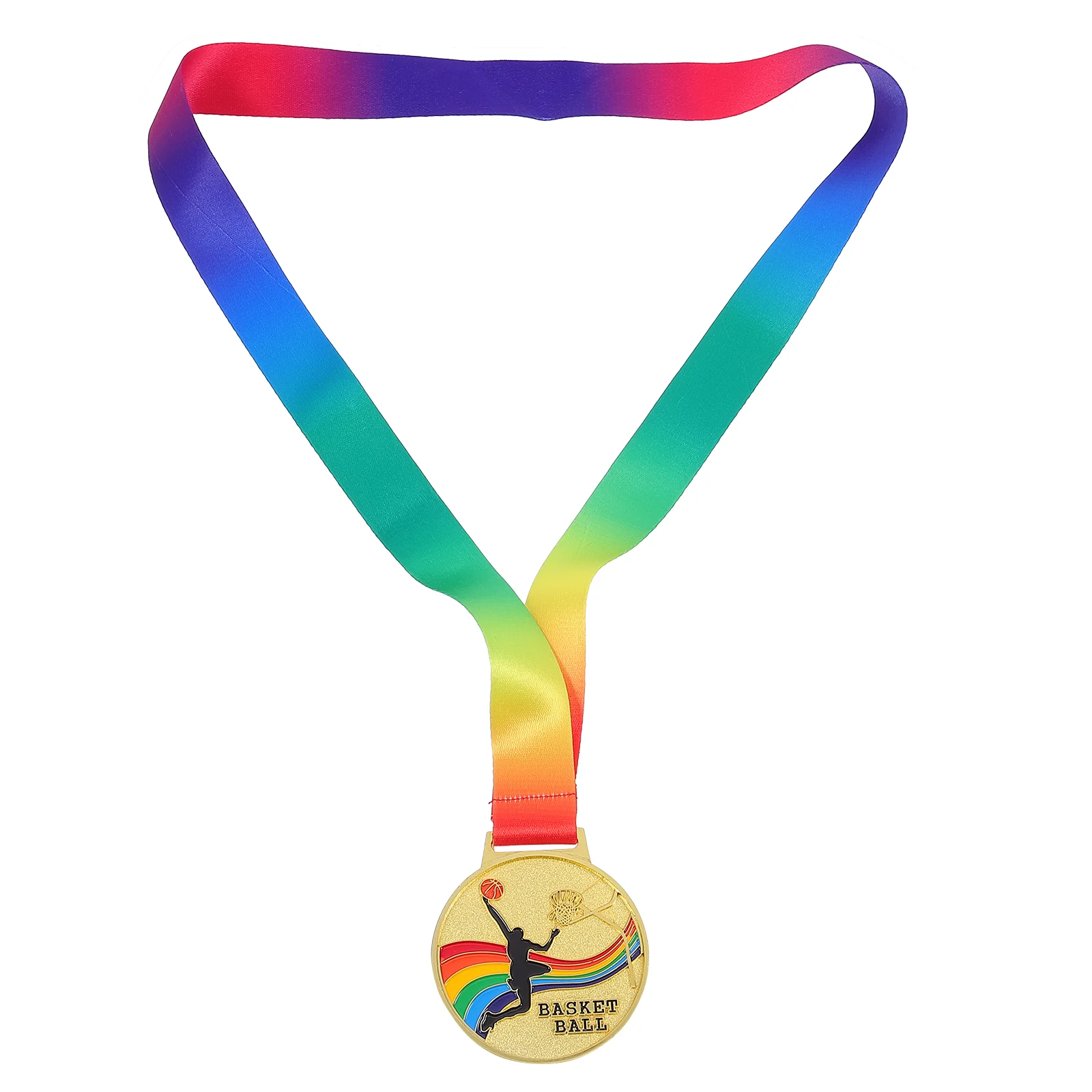 

2 Pcs Basketball Medal Gold Commemorate Medals Sports Meet Toy Kids Toys Prize Competition Zinc Alloy Child Prizes