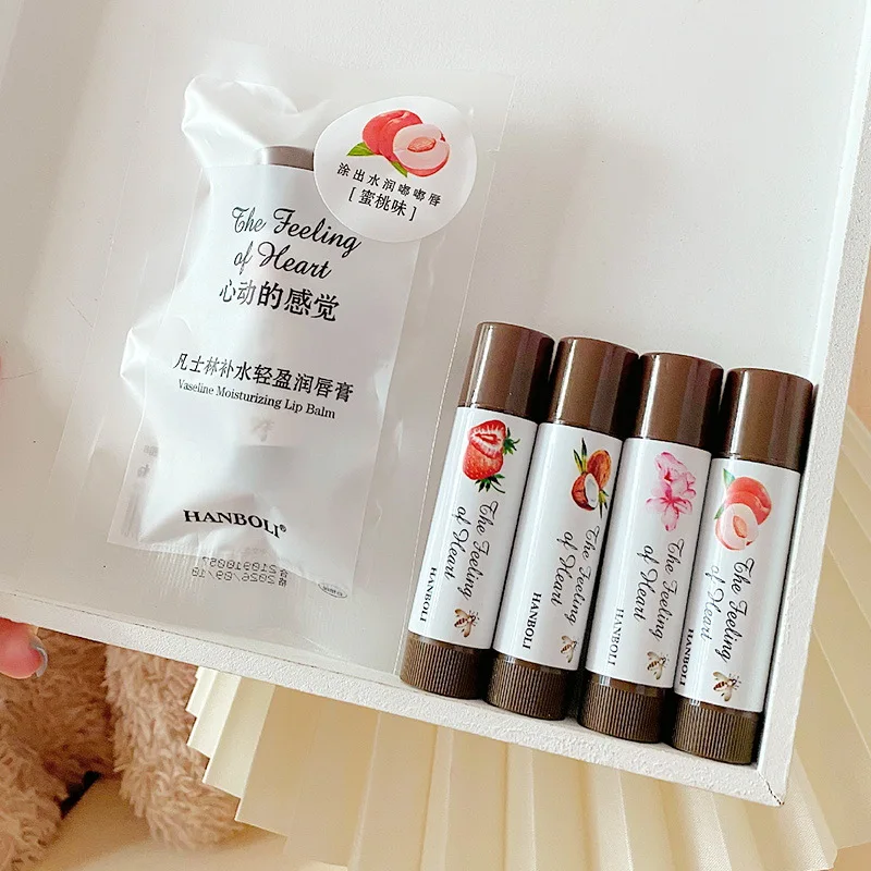 

1PCS Lip balm colored moisturizing cute girl student lip balm Long-lasting hydration anti-cracking and drying Lip mask Skin Care