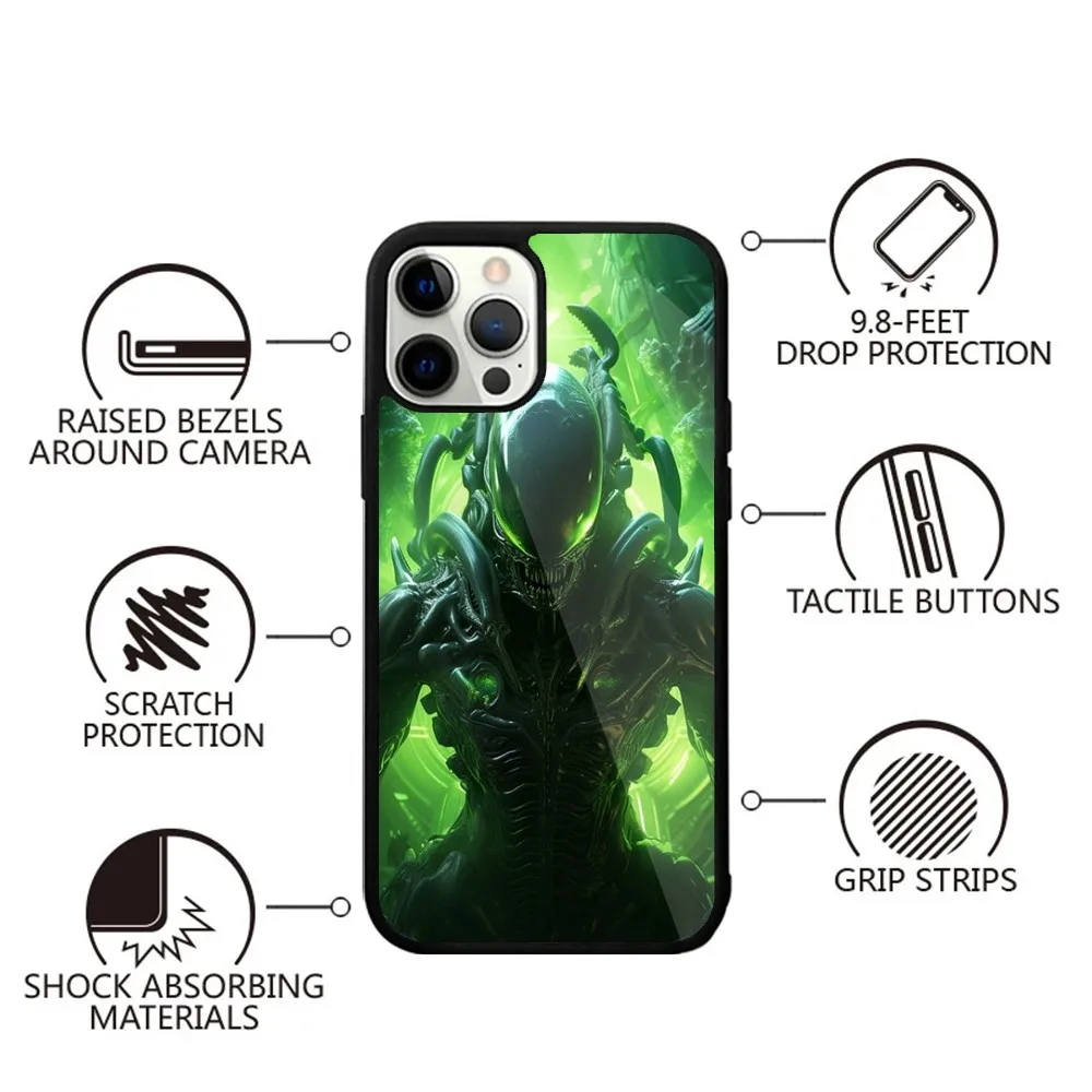 Чехол для телефона Movie A-Alien Xenomorph с сильным магнитом IPhone 15 14 13 Pro Max Plus 11 12 Мини