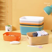 sundries storage box high capacity plastic storage container for snack cosmetics tool office desk organizers home organizer box