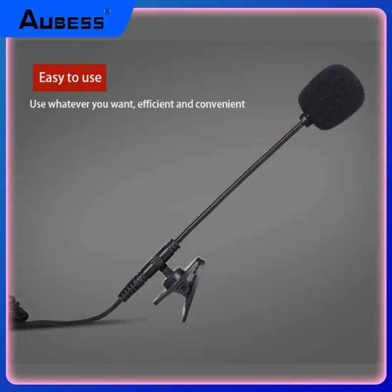 

3.5mm Mono Stereo Condenser Clip-on Mic Hifi Sound Mini 3.5mm Microphone Portable Double Condenser Microphone Musical Instrument