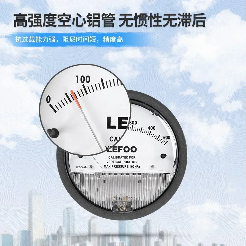 Манометр дифференциального давления с круглой указкой для испытания ядроциквой