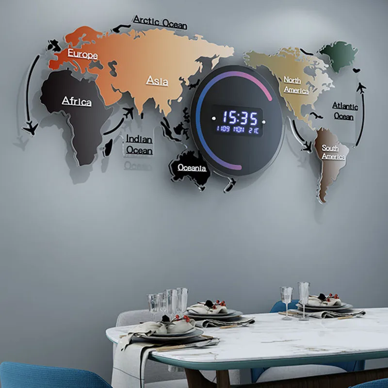 

3d Wall Clock Modern Design Decoration Living Room Luxury Digital Clock Clocks Wall Home Decor Large Horloge Murale Home Decor